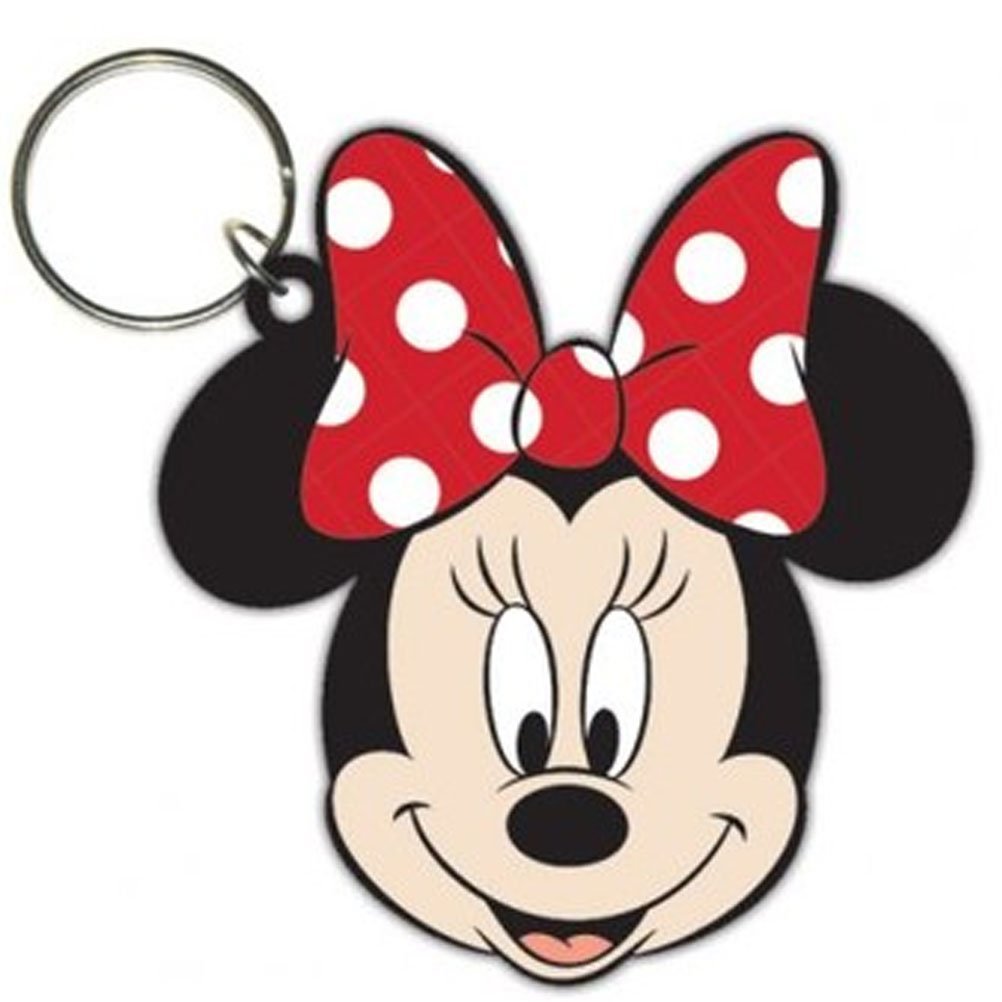 Porte-clés Disney - Porte-clés en caoutchouc tête de Minnie Porte-clés Disney - Porte-clés en caoutchouc tête de Minnie